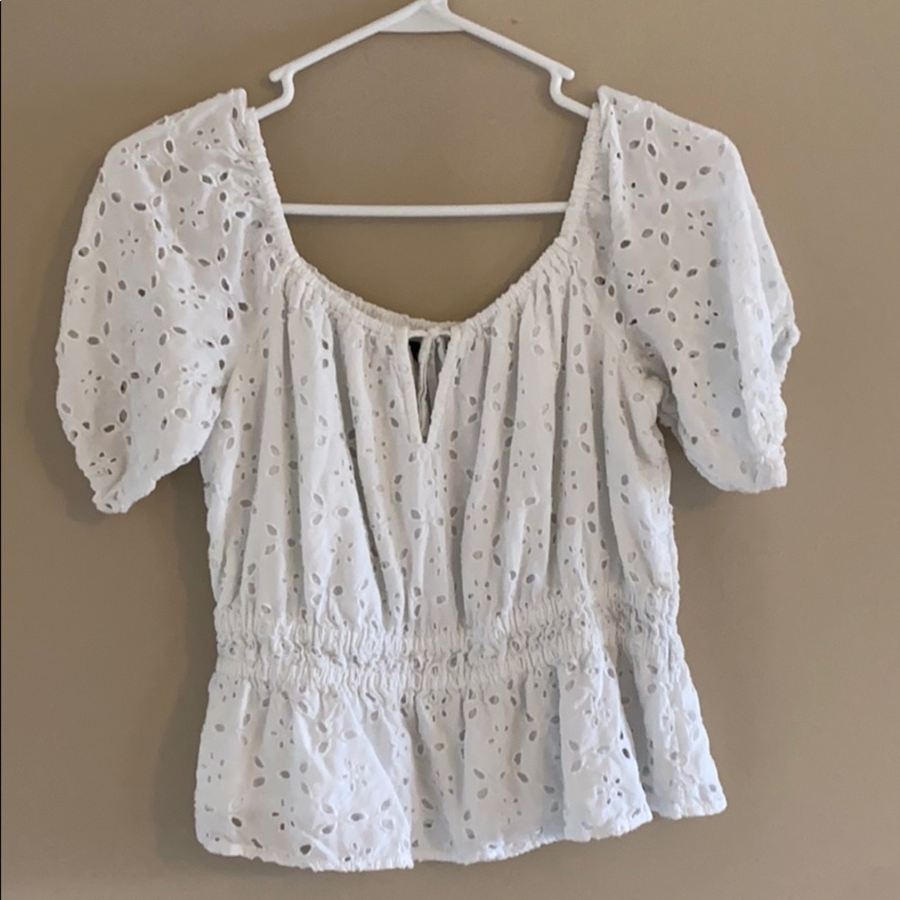 White off the shoulder blouse